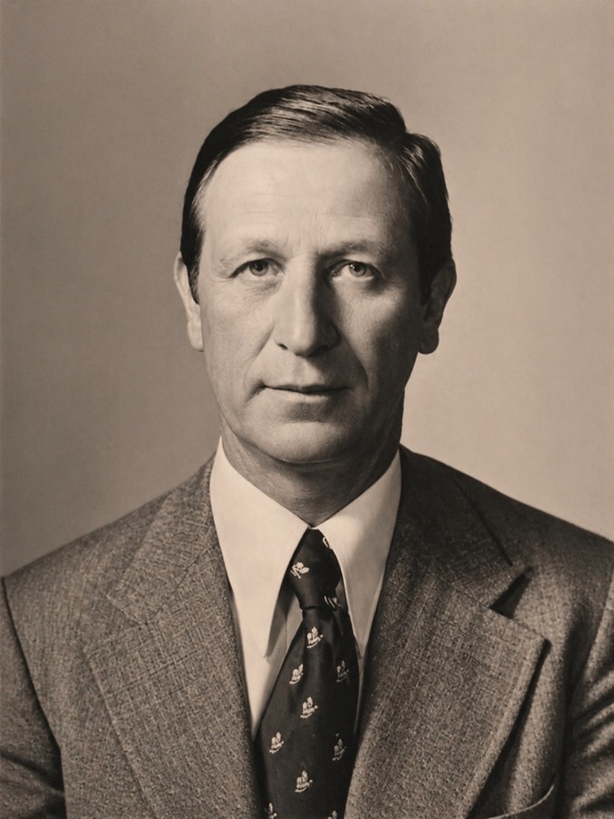 Retrato de Armindo Leite, fundador da Avelã — Fábrica de Pregos